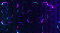 General 2560x1440 abstract hexagon glowing digital art texture CGI purple