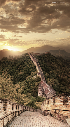 清风咒采集到风景建筑合成海报