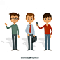Men illustration Free Vector
