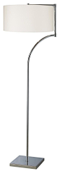 D1832 Lancaster Floor Lamp, Chrome - contemporary - Floor Lamps - 1800Lighting