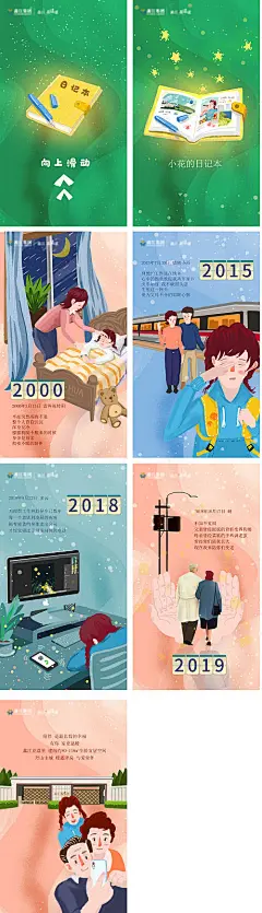【源文件下载】 H5 专题设计 房地产 插画 日记本 创意  451069