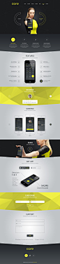 Core Mobile App Landing PSD Theme #UI#