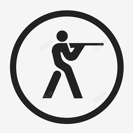 射击运动招牌图标 icon 标识 标志 UI图标 设计图片 免费下载 页面网页 平面电商 创意素材图片_射击图标图片素材-花瓣网