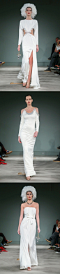 Alexis Mabille SS 2020 Couture Paris Show 

#2020春夏巴黎高定时装周# ​​​Alexis Mabille这季高定除了出场Dita von teese的黑色西装，其他26套Look全是白色的礼服，像走婚纱秀，有好几套结构真的美。 ​​​​