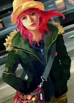 陈凯  的插画 地铁站