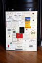 Wine label collage...I've been saving all my ... | Crafts, Awesome ...