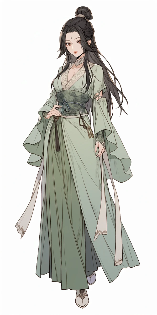 AI武侠游戏角色设定素材 国风人物服装插画设计参考 影视概念设计-淘宝网-花瓣网