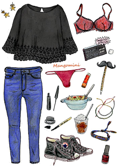 Cicely_采集到{Watercolor-Fashion }