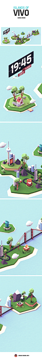 Islands of VIVO : 3D launcher theme designed for VIVO.