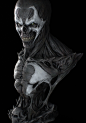 Spawn Bust - FanArt, YOSUKE ISHIKAWA : I made skull type spawn.
It is rough sketch model.
Rendered with marmoset toolbag