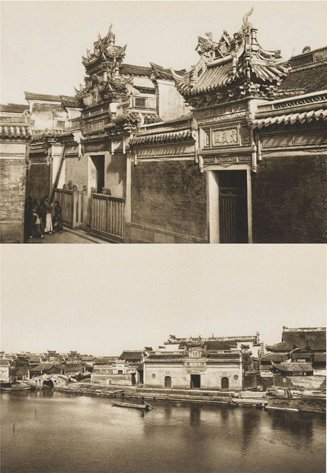 【珍贵老照片】1900年代，江浙沪古建筑...