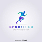 Resumen silueta deporte logo diseño plano vector gratuito i will disgne logo sports