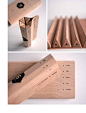 clever way of packaging pencils, the simple design looks good as well - maude bussieres's pencil packaging