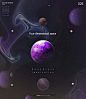 科幻地球月球星球宇宙海报