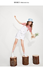 乐町女装牛仔背带裙2018夏装新款少女刺绣潮流宽松韩版连衣裙潮流-tmall.com天猫