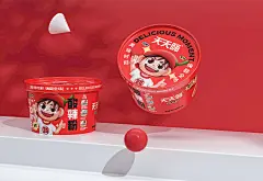 Packaging 三只松鼠 包装设计 插画包装设计 酸辣粉 零食包装设计 食品包装 食品包装设计