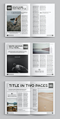 其中包括图片：Multipurpose Magazine Template - 32 Pages