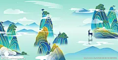 国潮山水