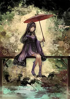 剑三 古风手绘 螢火挽魂兮/绘