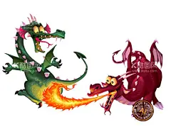 卡通喷火龙插画  - 源文件下载【酷图网】喷火龙,卡通喷火龙,小飞龙,卡通小飞龙,龙插画,可爱小恐龙,Q版小恐龙