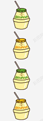 香蕉牛奶高清素材 卡通酸奶素材 卡通饮品 牛奶素材 元素 免抠png 设计图片 免费下载 页面网页 平面电商 创意素材