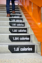 人走路和跑楼梯的腿，计算卡路里的步骤是健康的