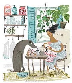 #畫言絮語#插画分享：
柠檬樹的夢想讓一切变得更好
来自瑞典的一位插画师Asa Gilland ​​​​