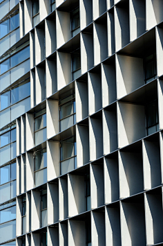 建筑表皮外立面幕墙设计图集下载】创意造型玻璃金属隔栅幕墙/现代