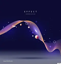紫色梦幻渐变几何时尚元素促销主题海报PSD素材