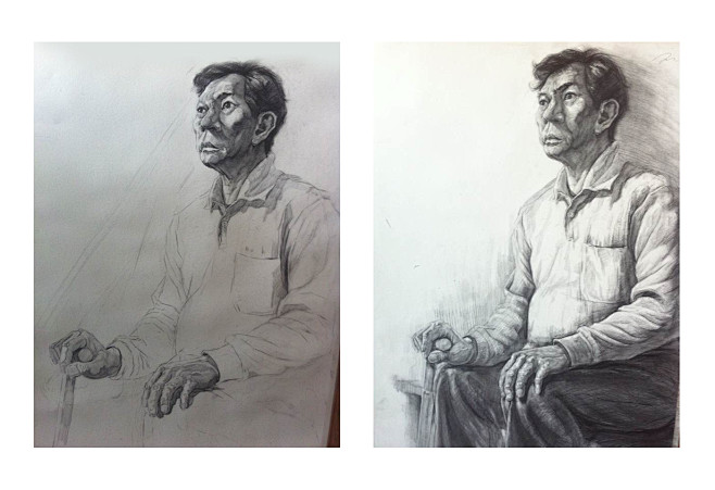 素描半身