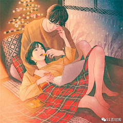 麦七111111采集到韩国人物插画