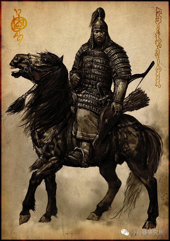 插画师笔下的女真重装骑兵铁浮屠