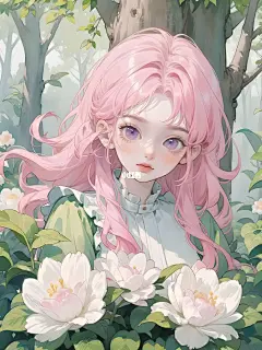 花懂风的温柔·粉色系|女生头像壁纸