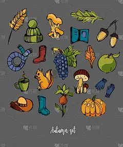 秋天,帽子,四元素,色彩鲜艳,反差,设计师,季节,圆形,黄色,收集