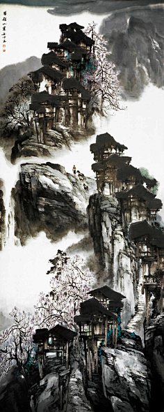 雪石,(1915-2011),北京人,受教于赵梦朱,后拜梁树年为师习山水画