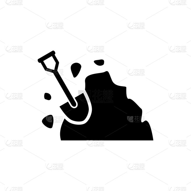 计算机图标,矢量,图像,方形画幅,绘画插图,铲子,建筑业,采矿业,矿,挖掘
