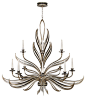 Fine Art Lamps Villandry Silver Chandelier, 815140ST - contemporary - Chandeliers - Seldens Furniture