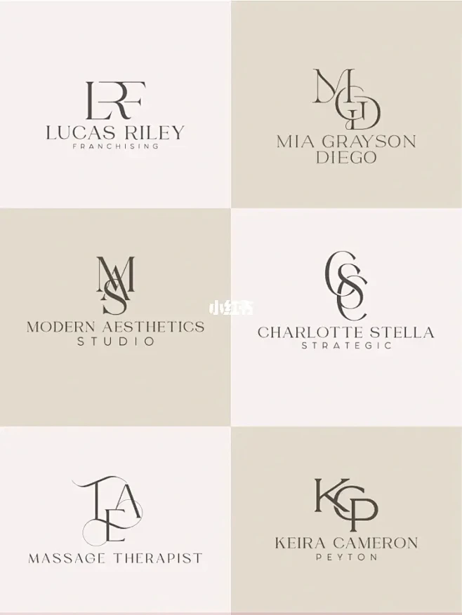 LOGO设计 | 高端简约大牌字母组合logo合集