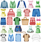 Set of fashion outfits