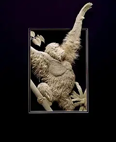 【创意猴子绘画绘画图集下载】猴子手绘油画海报广告设计