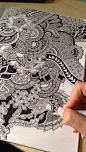 Living in a world of dots and squiggles…  #Zentangle Doodles