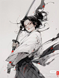 {AI系列}黑白线稿角色（卡通，写实）（古代，现代，魔幻）