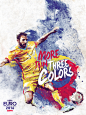 ESPN / EURO 2016 illustrations : To celebrate the UEFA Euro 2016 tournament, ESPN decided to create a series of 25 posters, highlighting the best players.The concept is to use for each posters the same catchphrase "More Than…" then customizing i