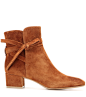 Moore suede ankle boots : Moore warm brown suede ankle boots