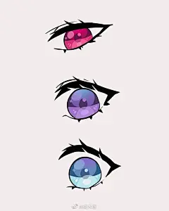 板绘眼睛步骤参考
.
人物插画设计师
.
Leya ​​​​