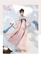 远山乔【落樱赋】原创樱花设计 对襟齐腰裙齐胸襦裙传统汉服女-淘宝网