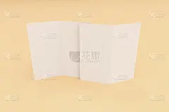折叠的,白色,小册子,空白的,数字2,橙色背景,贺卡,水平画幅,无人,绘画插图