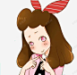 卡通少女脸红表情 免抠png 设计图片 免费下载 页面网页 平面电商 创意素材