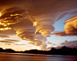 Strange twirl clouds in the sky above Grytviken: 