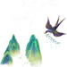春分节气祝福插画手机海报